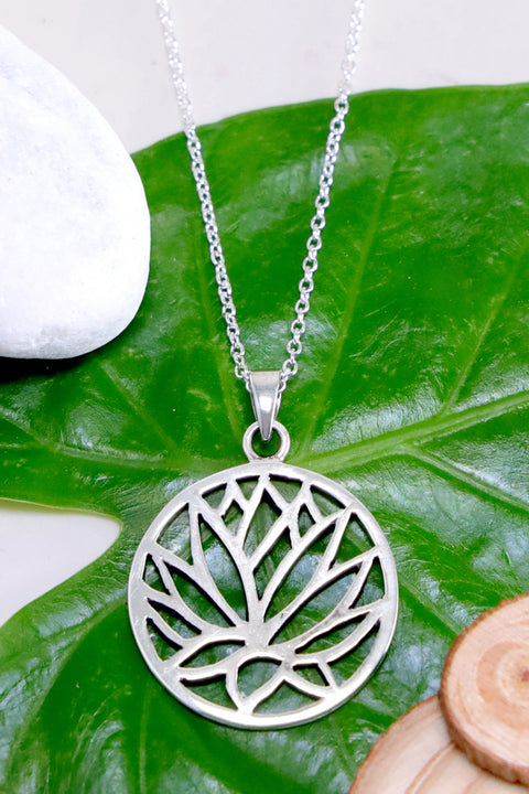 Lotus Pendant Necklace - SF