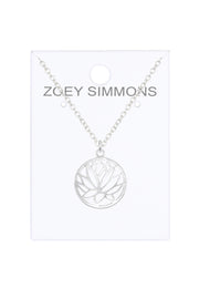 Lotus Pendant Necklace - SF