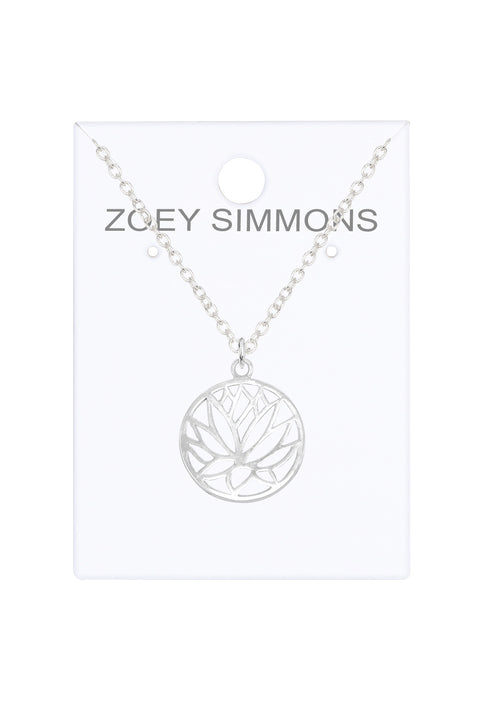 Lotus Pendant Necklace - SF