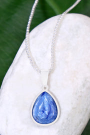 Kyanite Teardrop Pendant Necklace - SF