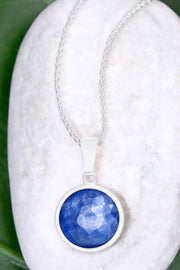 Kyanite Round Pendant Necklace - SF