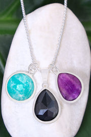 Mixed Gemstone Selena Necklace - SF