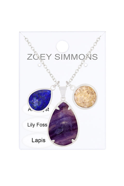Mixed Gemstone Georgia Necklace - SF
