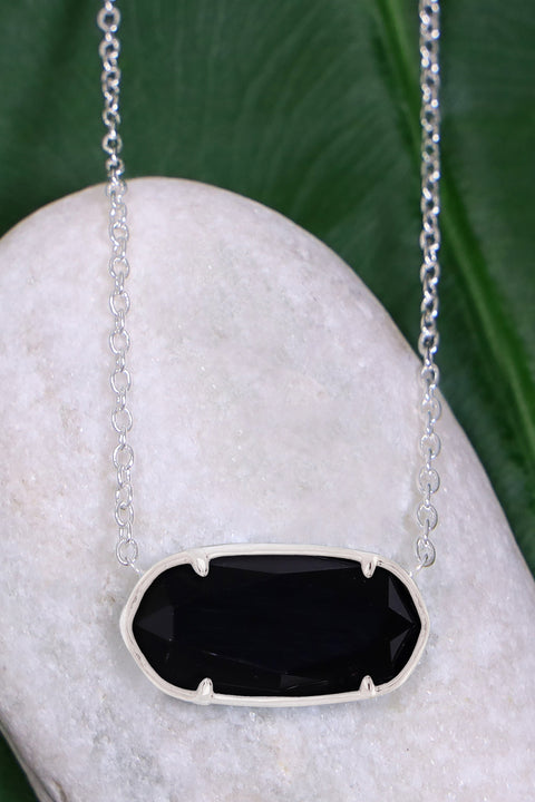 Onyx Pendant Necklace - SF