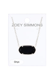 Onyx Pendant Necklace - SF