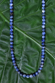 Lapis Mala Beads Necklace - SF