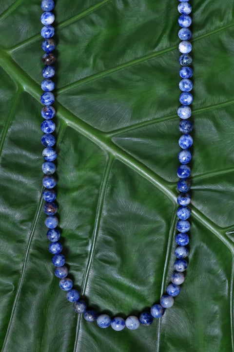 Lapis Mala Beads Necklace - SF