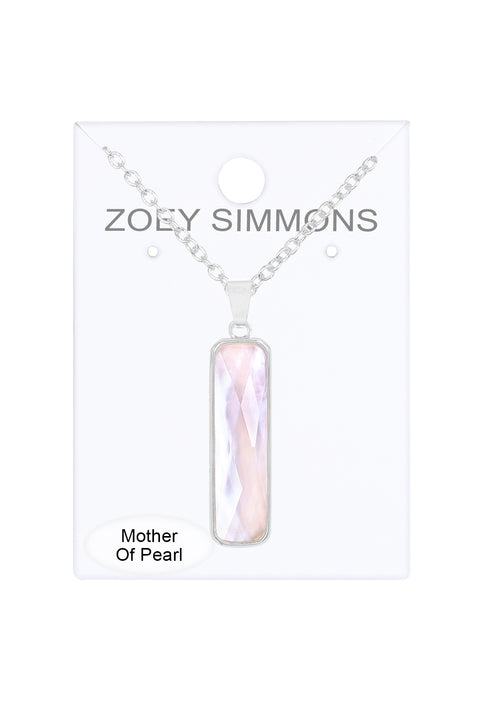 Mother Of Pearl Pendant Necklace - SF