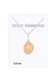 Citrine Pendant Necklace - SF