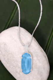 Turquoise Quartz Pendant Necklace - SF