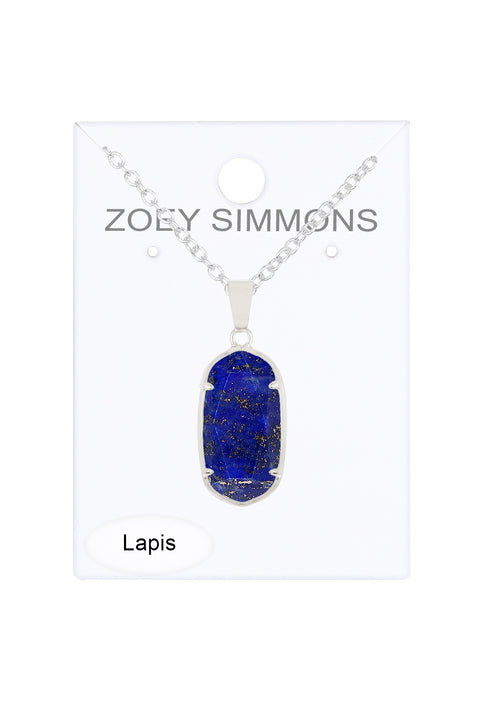 Lapis Casey Pendant Necklace - SF