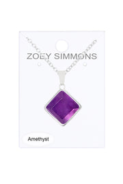 Amethyst Rachel Pendant Necklace - SF