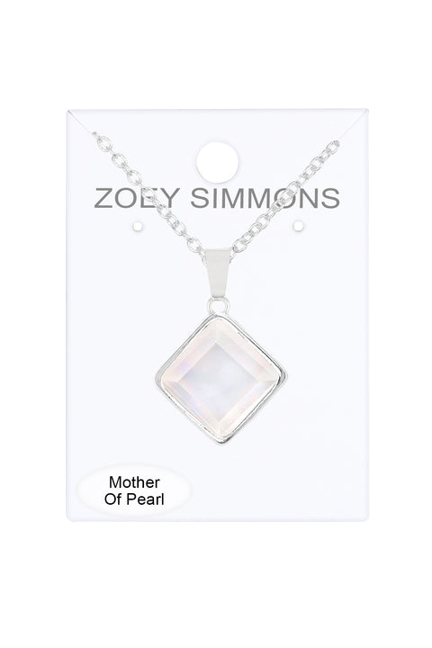 Mother Of Pearl Pendant Necklace - SF