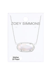 Mother Of Pearl Pendant Necklace - SF