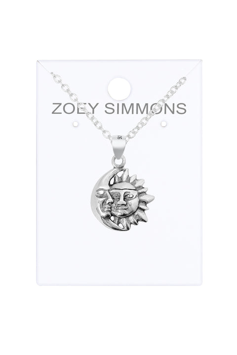Sun & Moon Pendant Necklace - SF