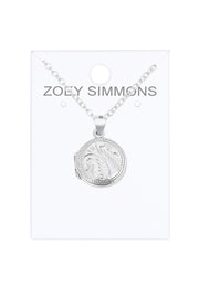 Sterling Silver Photo Locket Pendant Necklace - SS