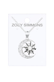 Sun & Moon Pendant Necklace - SF