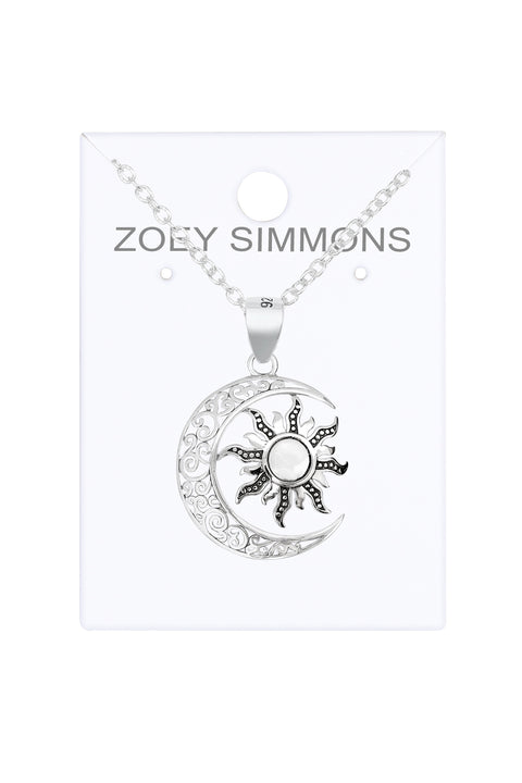 Sun & Moon Pendant Necklace - SF