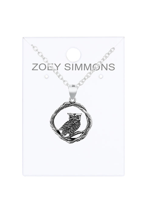 Owl Pendant Necklace - SF