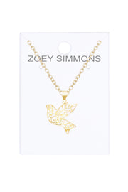 Dove Pendant Necklace - GF