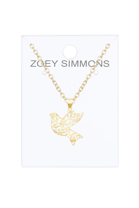 Dove Pendant Necklace - GF