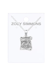 Star Of David Pendant Necklace - SF