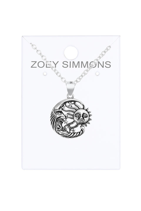 Sun & Moon Pendant Necklace - SF