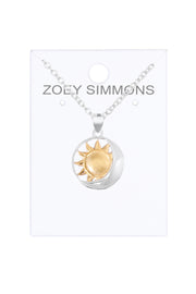 Sun & Moon Pendant Necklace - SF