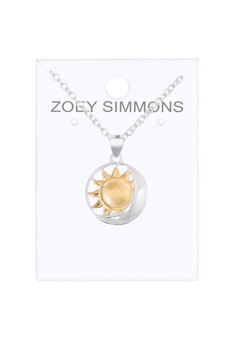 Sun & Moon Pendant Necklace - SF