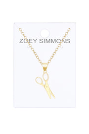 Scissors Pendant Necklace - GF