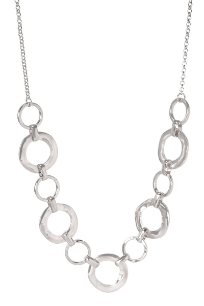 Timeless Circle Link Statement Necklace - SP