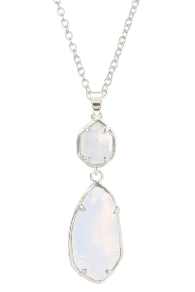 Moonstone Crystal Hanging Pendant Necklace - SF