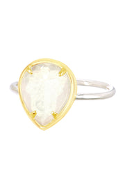 Moonstone Crystal Teardrop Ring - SF
