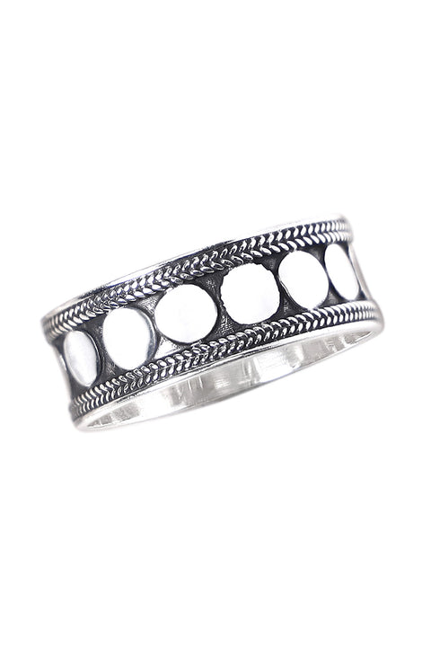 Sterling Silver Bali Band Ring - SS