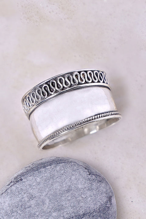 Sterling Silver Bali Ring - SS