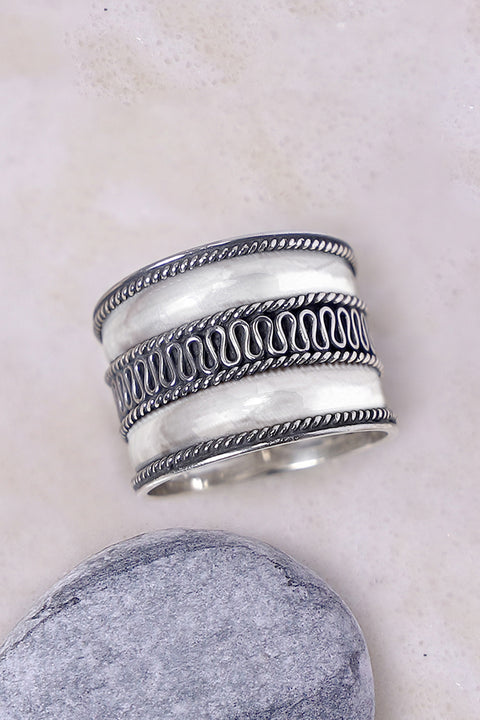 Sterling Silver Bali Ring - SS