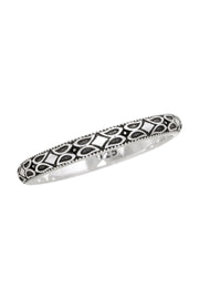 Sterling Silver Bali Pattern Band Ring - SS