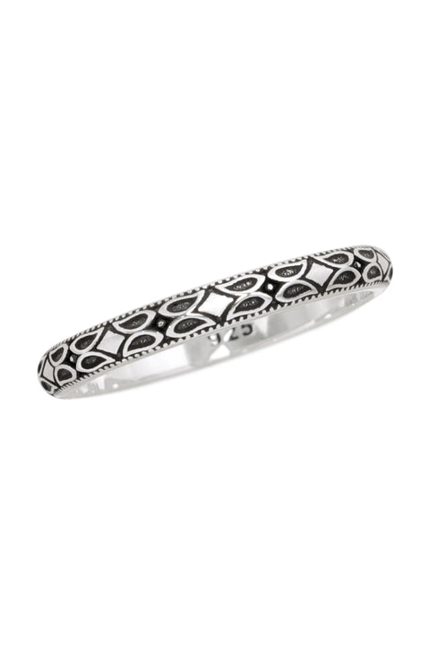 Sterling Silver Bali Pattern Band Ring - SS