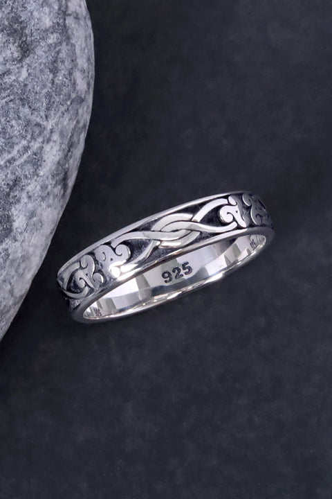 Sterling Silver Celtic Band Ring - SS