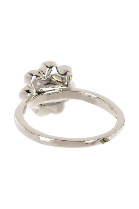 Clear Crystal & CZ Flower Ring - SF