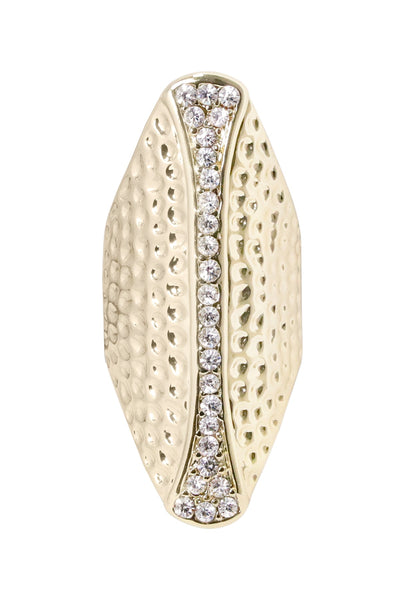 Cubic Zirconia Heavy Metal Statement Ring - GF