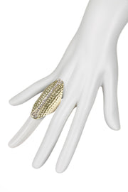 Cubic Zirconia Heavy Metal Statement Ring - GF
