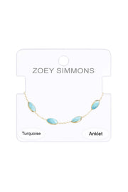 Turquoise Station Anklet - GF
