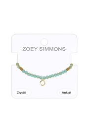 Austrian Crystal Beaded Anklet - GF