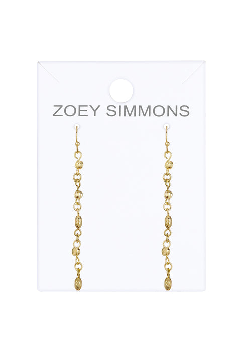 Beaded Drop Earrings - GF