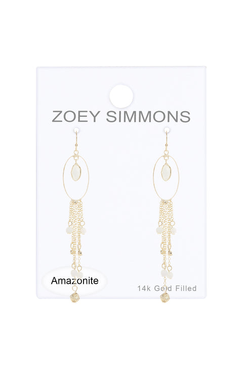Amazonite Chandelier Earrings - GF