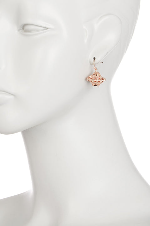 Filigree Lantern Drop Earrings - RG