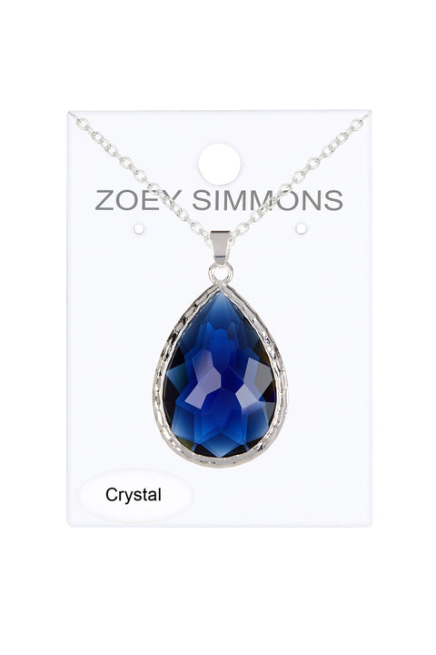 Crystal Per Cut Pendant Necklace - SF