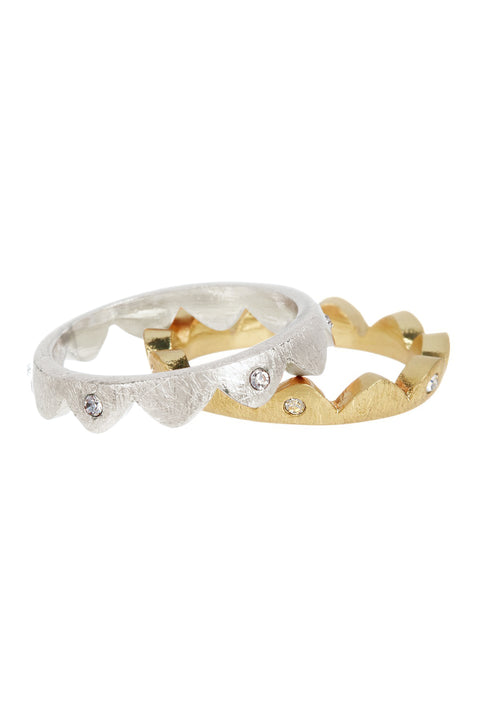 Two Tone Stack Ring Set - SF/GF