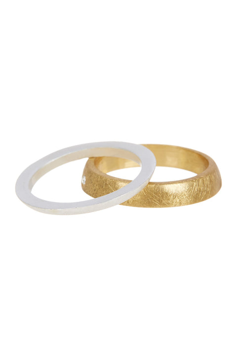 Two Tone Stack Ring Set - SF/GF